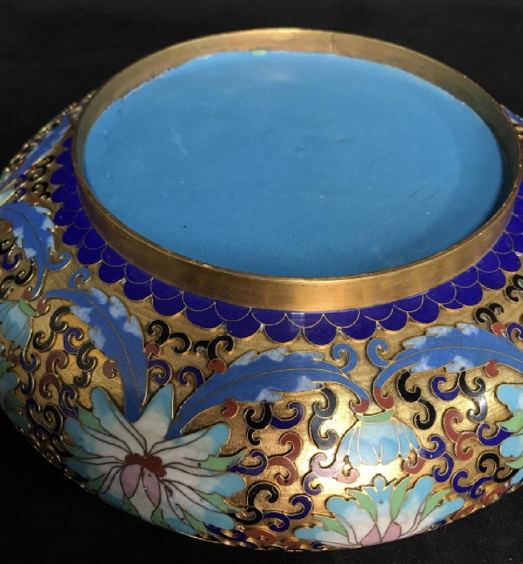 Vintage/Antique Low Rim Cloissone Bowl (1 of 8)