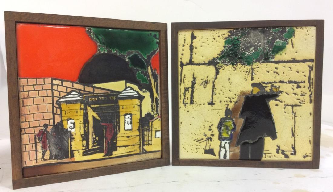 Lot 2 CAESARIA Glazed Hand Painted Tiles (1 of 8)