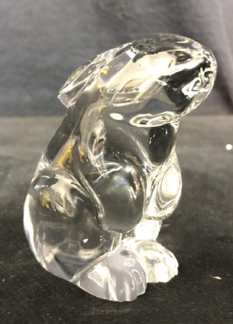 BACCARAT FRANCE Cut Crystal Rabbit Figural (1 of 8)