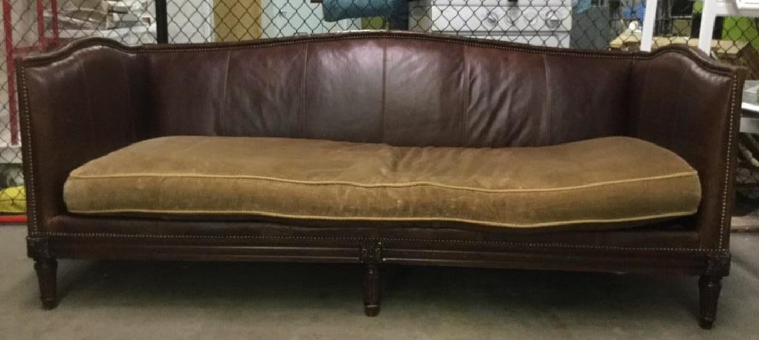 Lot 5 LILLIAN AUGUST Fabric & Leather Sofa (1 of 10)