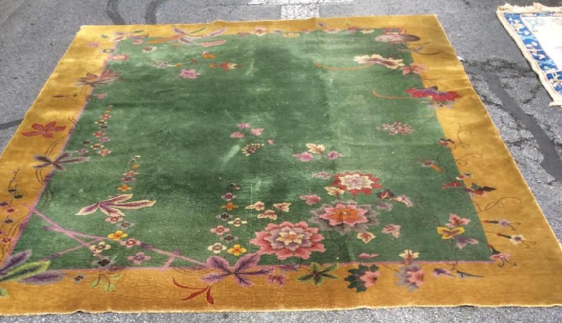 Chinese Art Deco Handmade Wool Rug (1 of 11)