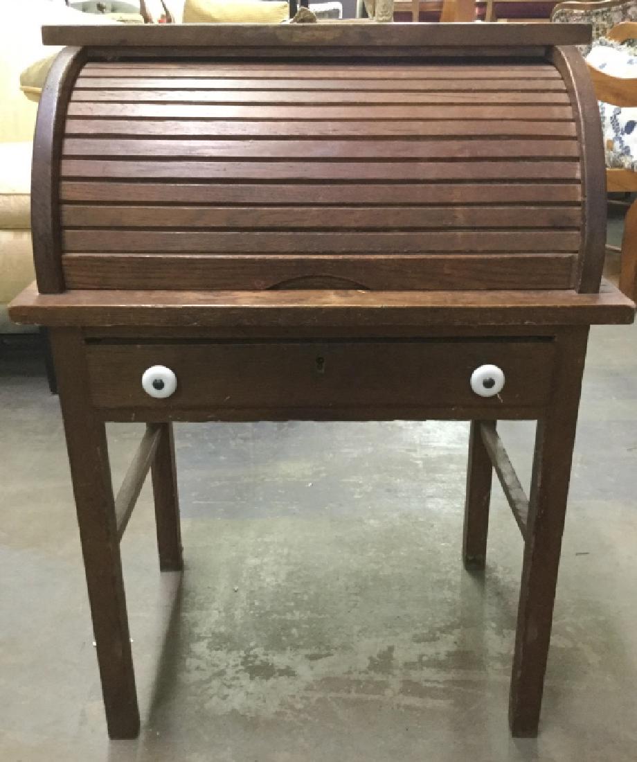 Miniature Wooden Scecretary Desk (1 of 8)