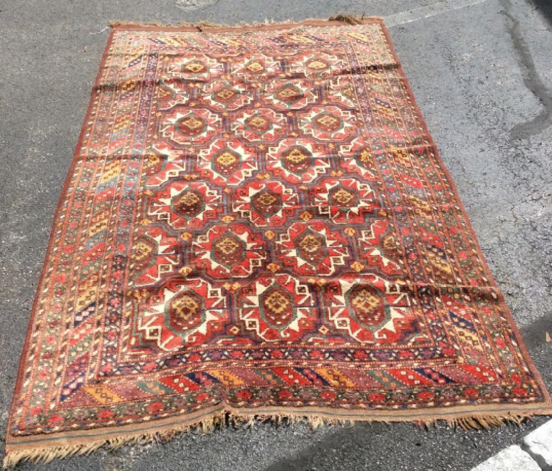 Handmade Wool Fringed Oriental Rug (1 of 10)