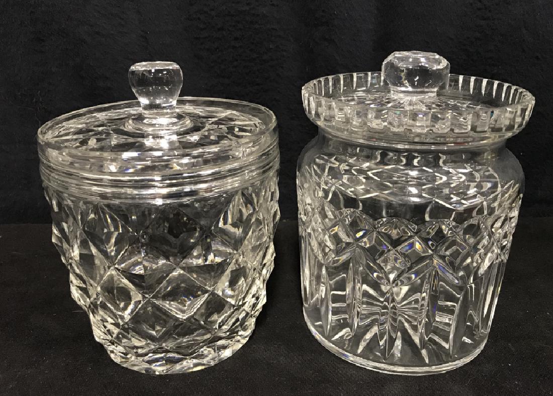 Lot 2 Waterford & Cut Crystal Lidded Jars (1 of 9)