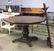 Antque Circular Wood Pedestal Dining Table - 2