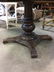Antque Circular Wood Pedestal Dining Table - 4