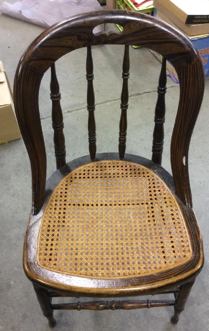 Poss Antique Wooden Cane Chair (1 of 8)