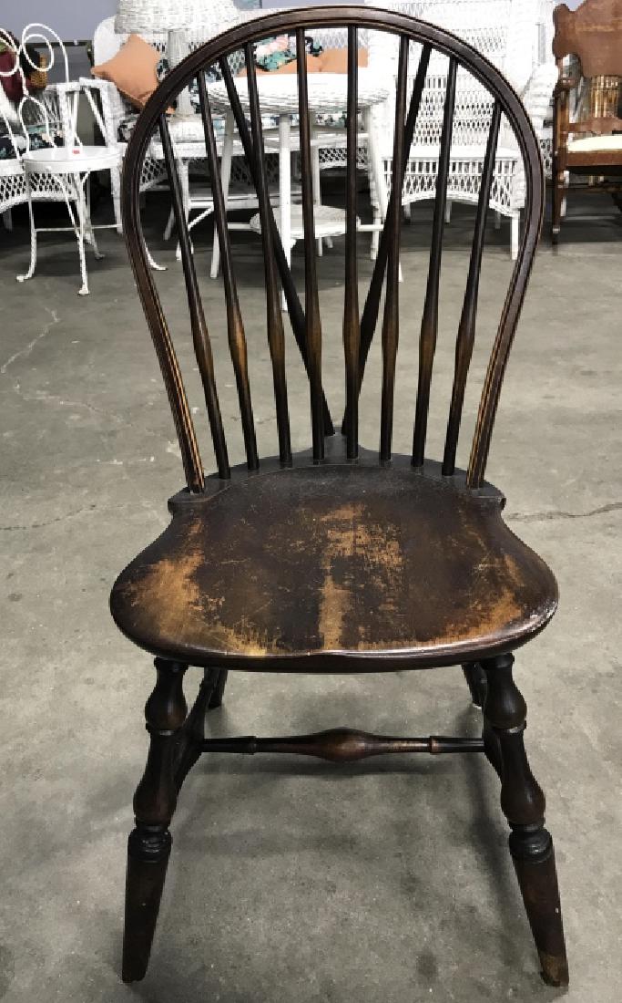 Vintage Brown Toned Spindleback Chair (1 of 6)