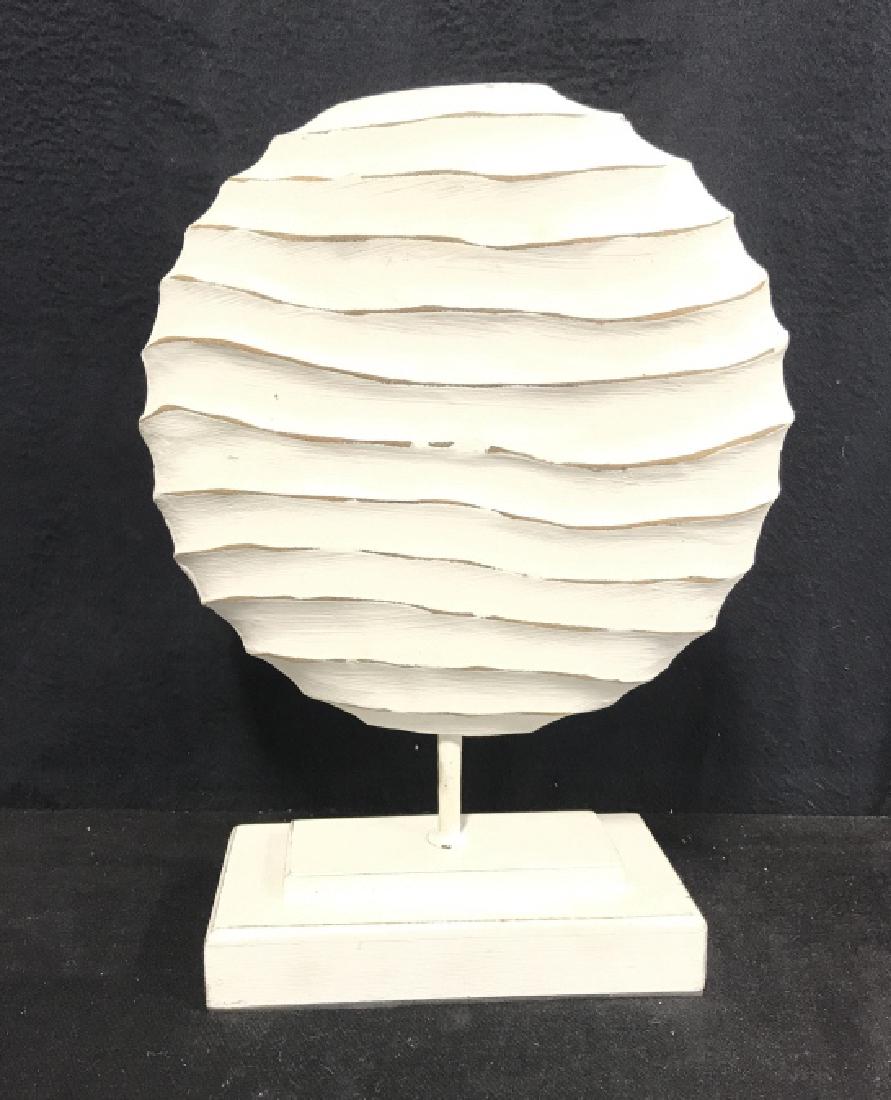 Wooden Carved Oval Silhouette Sculpture (1 of 6)