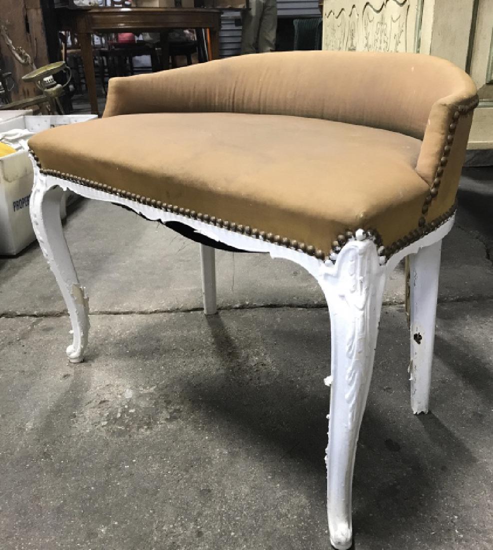 Victorian French Style Upholstered Bench (1 of 8)