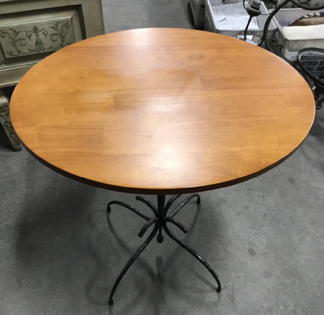 Modern Wooden Oval Pedestal Table (1 of 6)