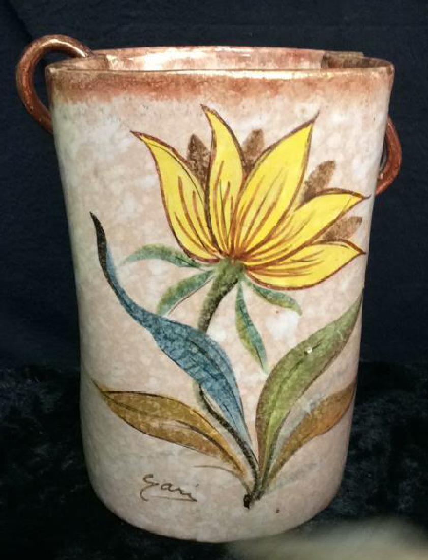 ITALIAN Hand Painted Ceramic Vase Signed (1 of 11)