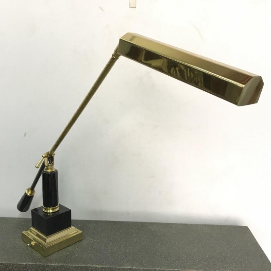 Black & Gold Toned Mid Century Desk Lamp (1 of 8)