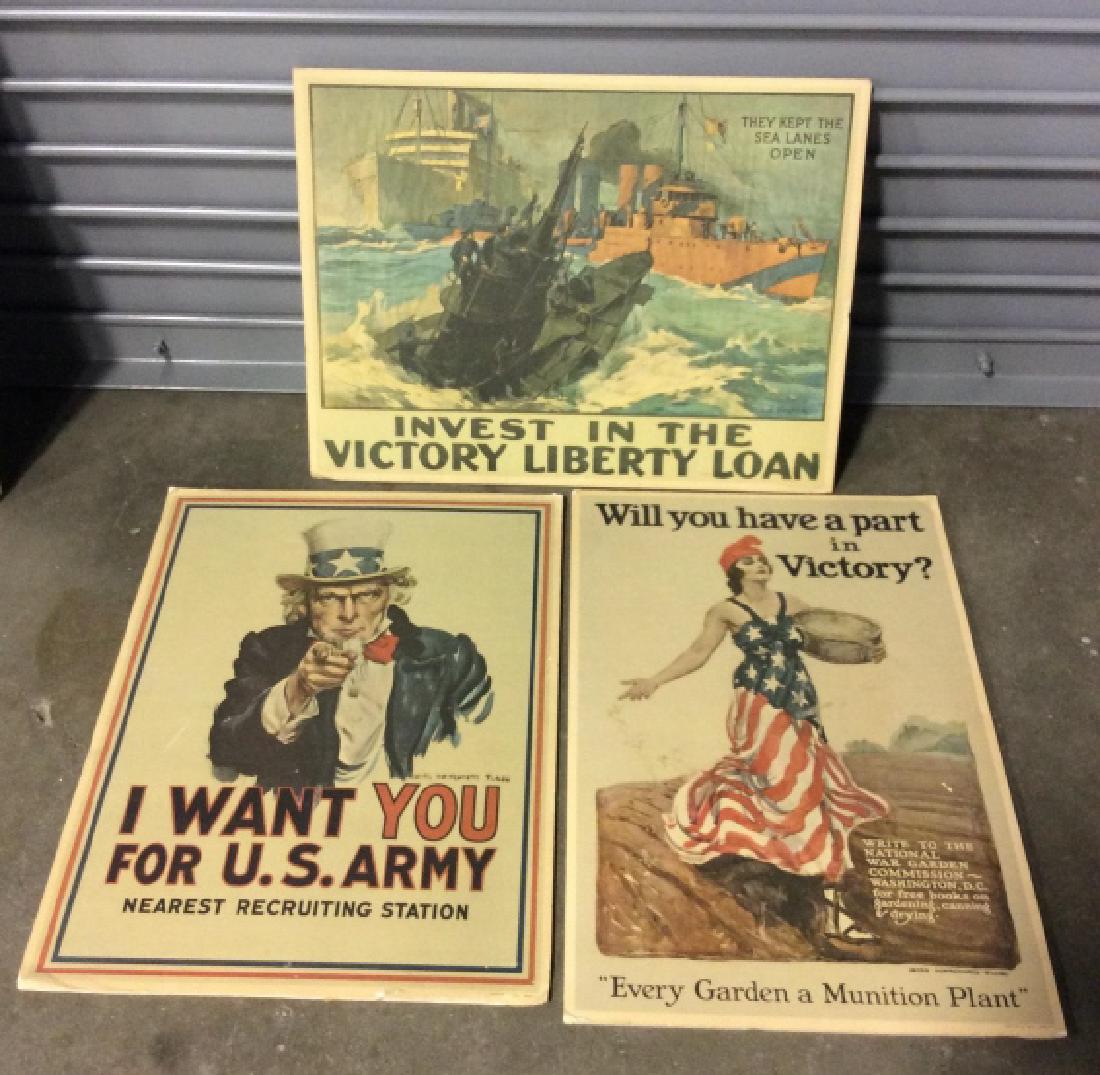 Set 3 Americana World War Poster Reproductions (1 of 11)