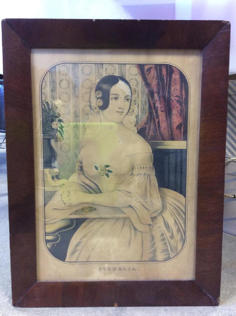 Vintage Cornelia Print Framed Artwork (1 of 8)