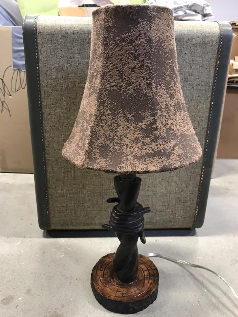 Barbed Wire Style Sculptural Table Lamp (1 of 6)