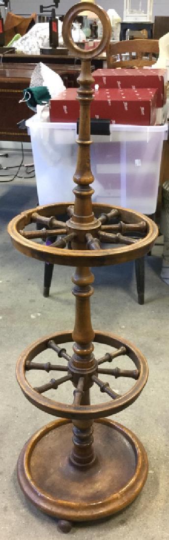 Antique Wooden Sewing Wheel Thread Holder (1 of 8)
