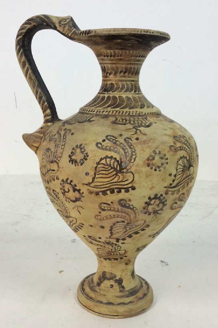 Grecian Crafted Painted Ceramic Urn (1 of 13)