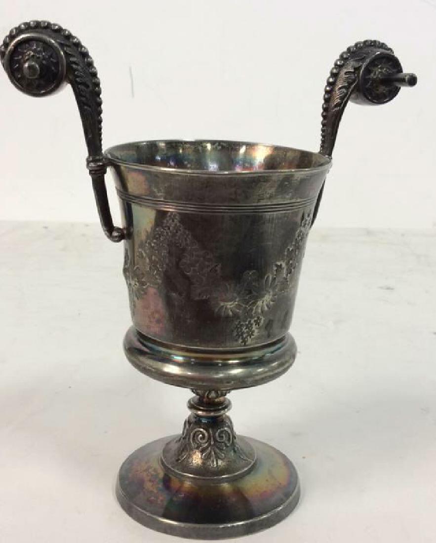 MERIDON B Company Silver Toned Pedestal Vessel (1 of 13)