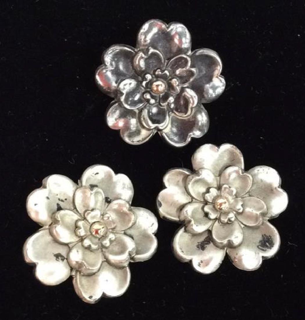 Set 3 Sterling Silver Floral Jewelry (1 of 6)