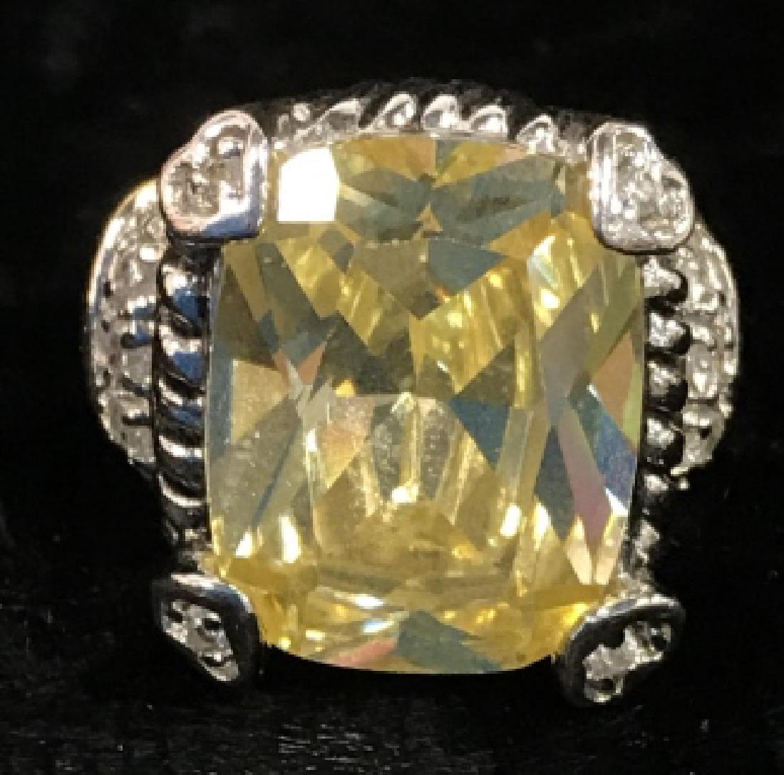 10 K GE White Gold Ring, Jewelry (1 of 6)