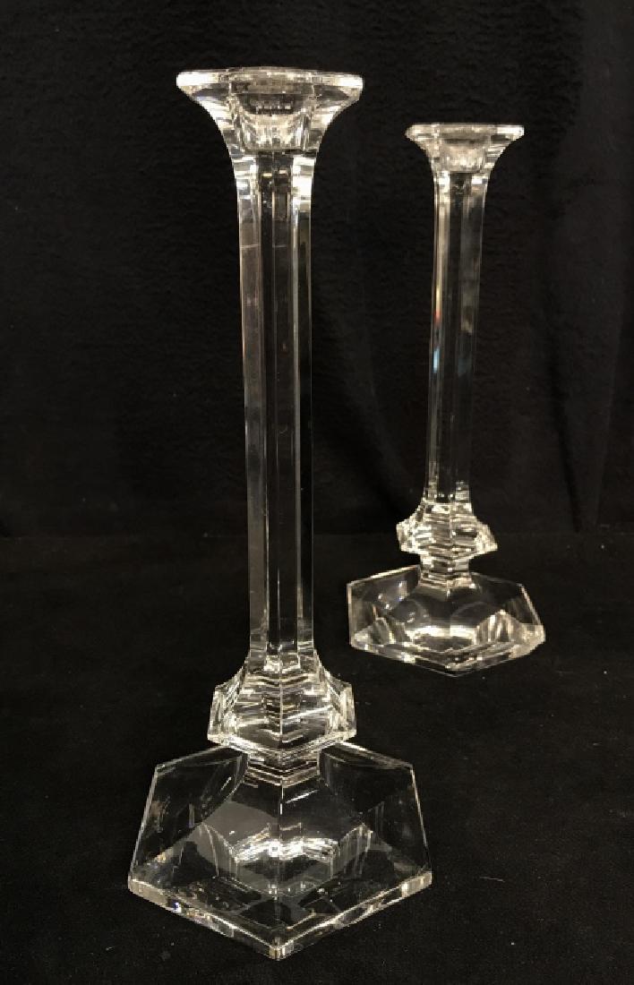 Pair Of Val St Lambert Crystal Candlesticks (1 of 6)