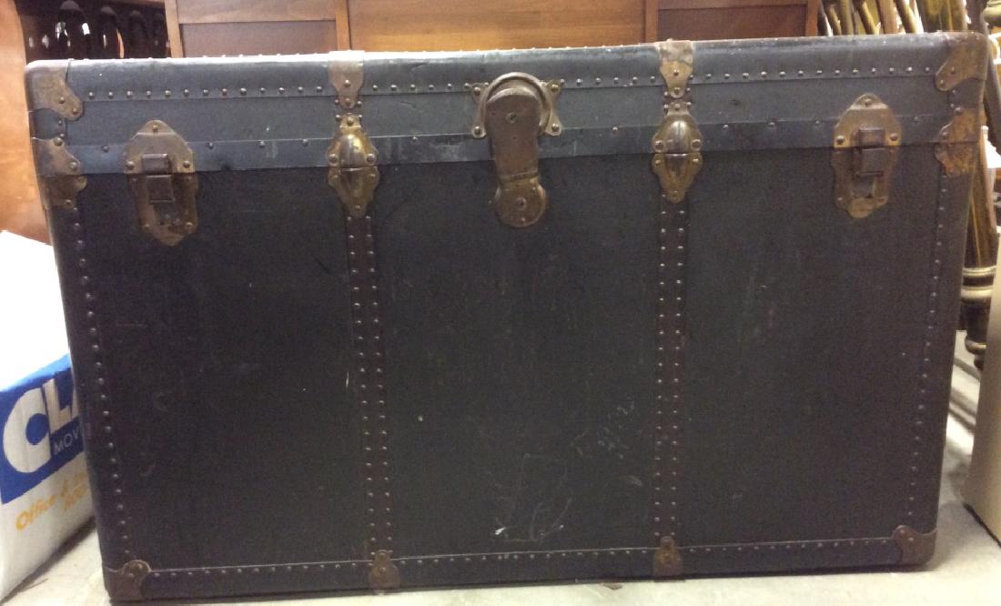 1845 Doyle Brothers N.Y. Steamer Wooden Trunk (1 of 8)
