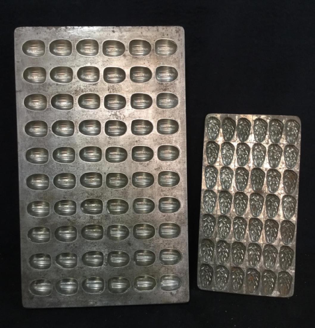 Pair Silver Toned Metal Candy Molds (1 of 8)