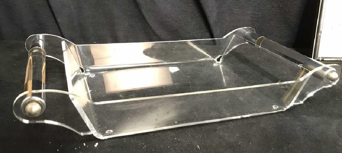 Vintage Lucite Chrome Serving Tray (1 of 7)
