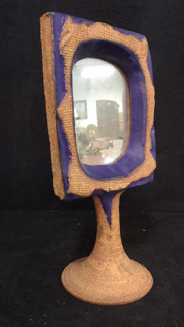 Stoneware Pottery Standing Mirror (1 of 7)