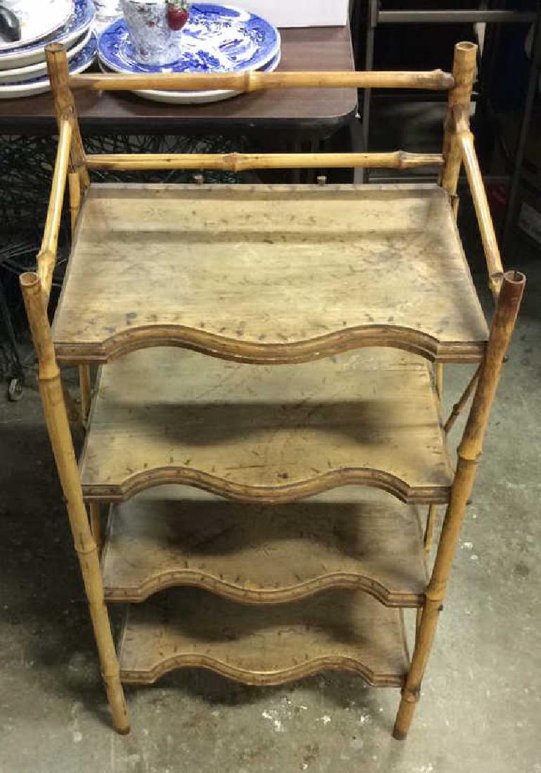 Bamboo Display Shelf Wooden Rack (1 of 8)