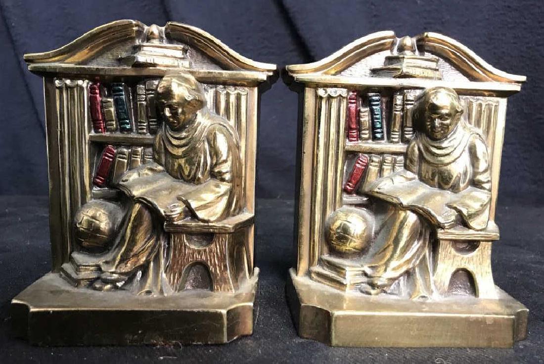 Pair PM Philadelphia MFG CO Bookends (1 of 7)