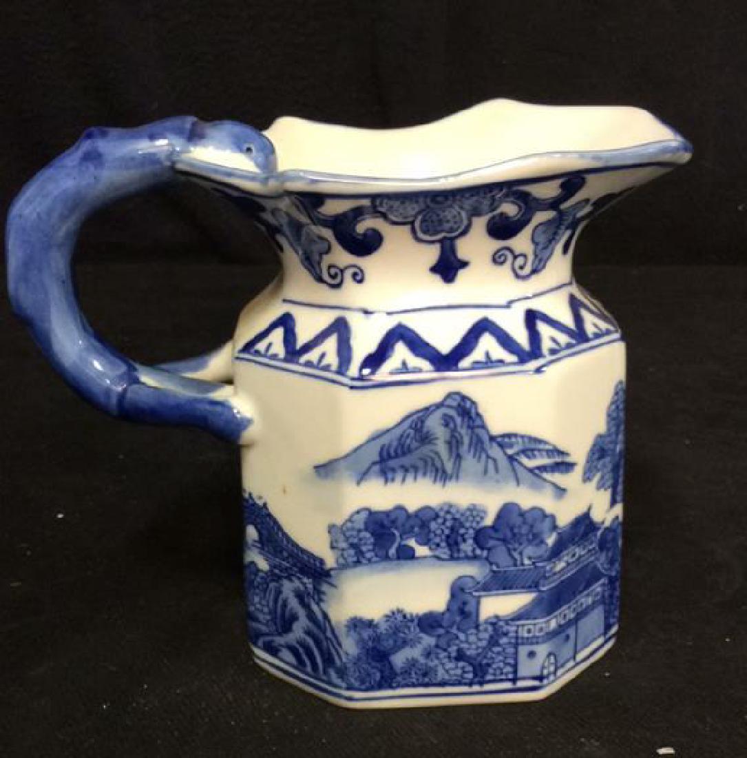 Blue and White Chinese Ceramic Pitcher (1 of 11)