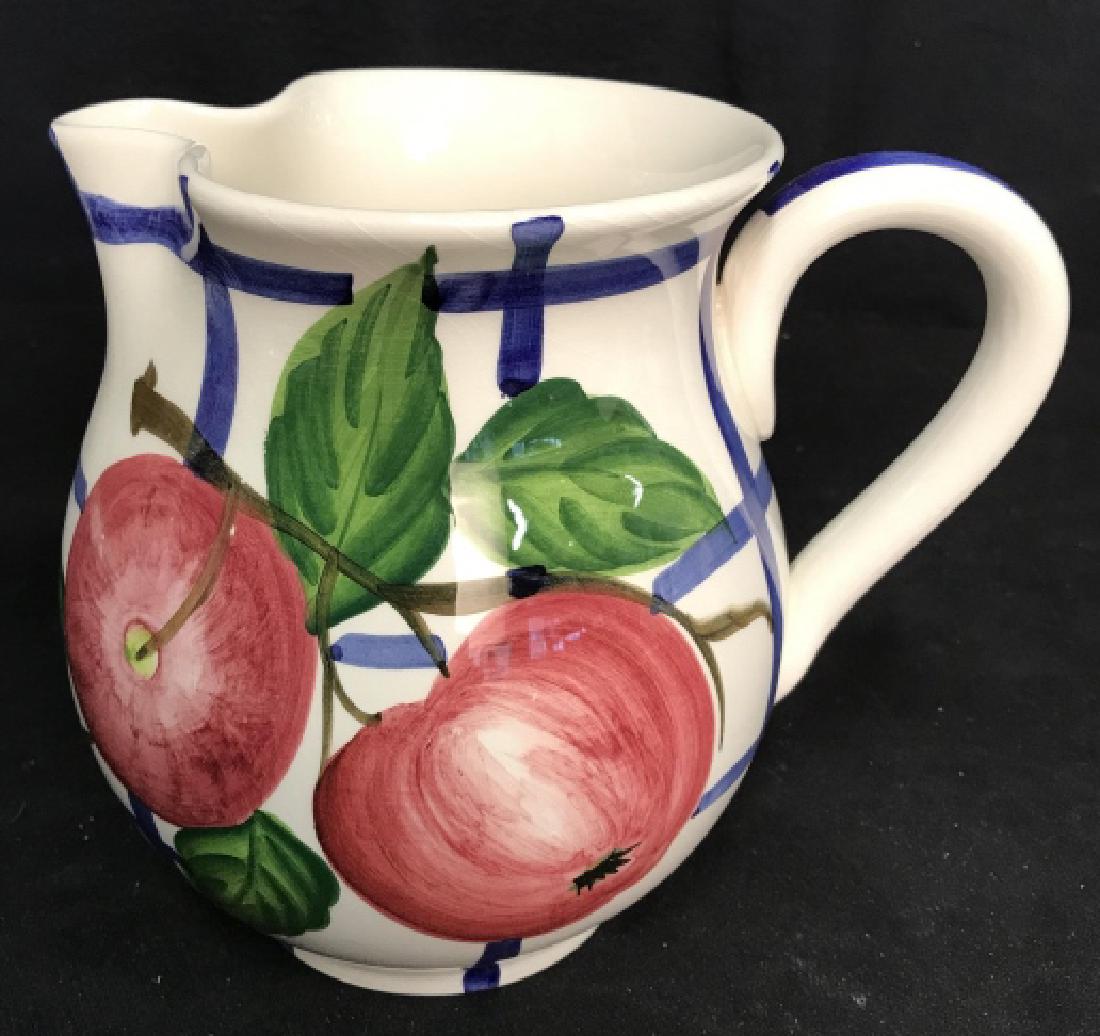 Ancora Italian Art Pottery Apple Ceramic Pitcher (1 of 8)