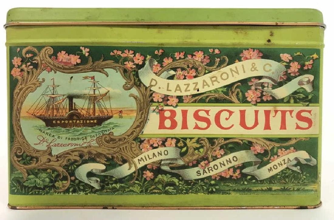 Italian P. LAZZARONI & C Vintage Biscuit Box (1 of 6)