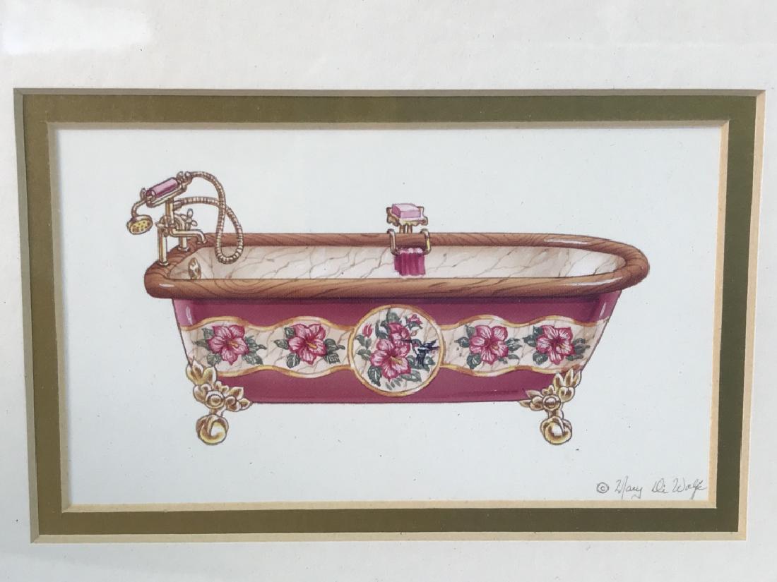 Pair Mary De Wolfe Bathtub Prints