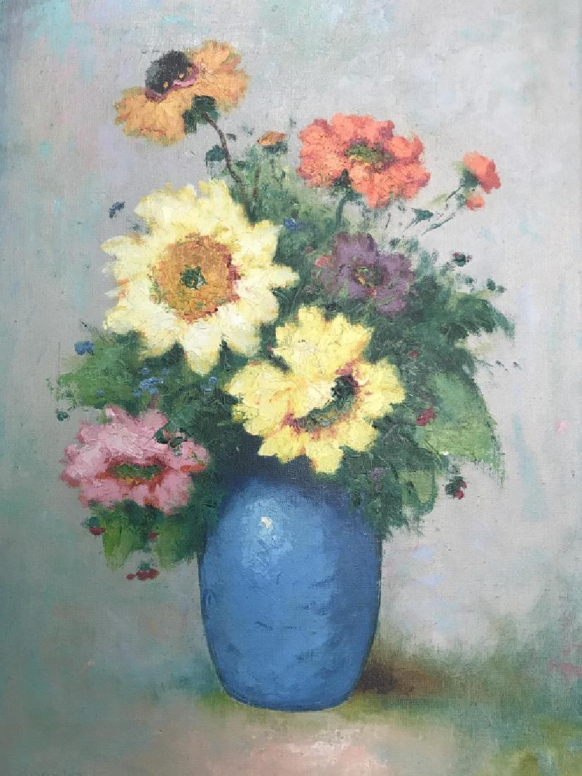 Framed Botanical Painting On Canvas (1 of 8)