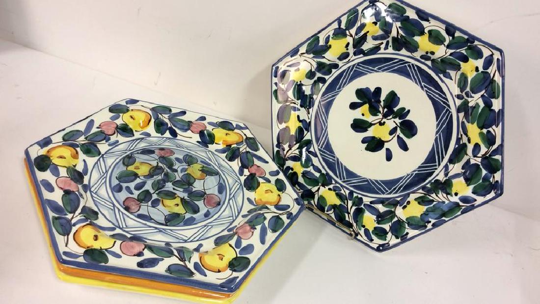 Set 4 RAMPINI RADDA Signed Ceramic Plates (1 of 10)