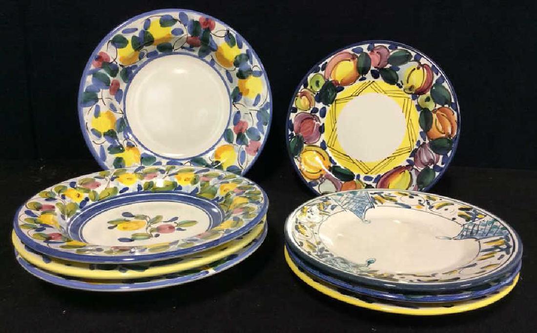 Set8 RAMPINI RADDA Signed Stoneware Plates (1 of 10)