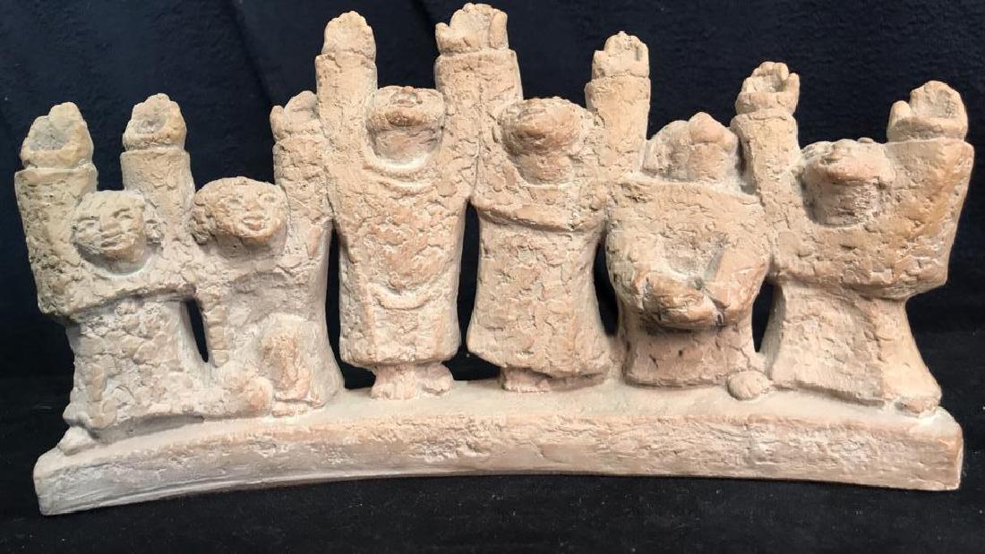 Hand Crafted Figural Ceramic Judiaca Menorah (1 of 10)