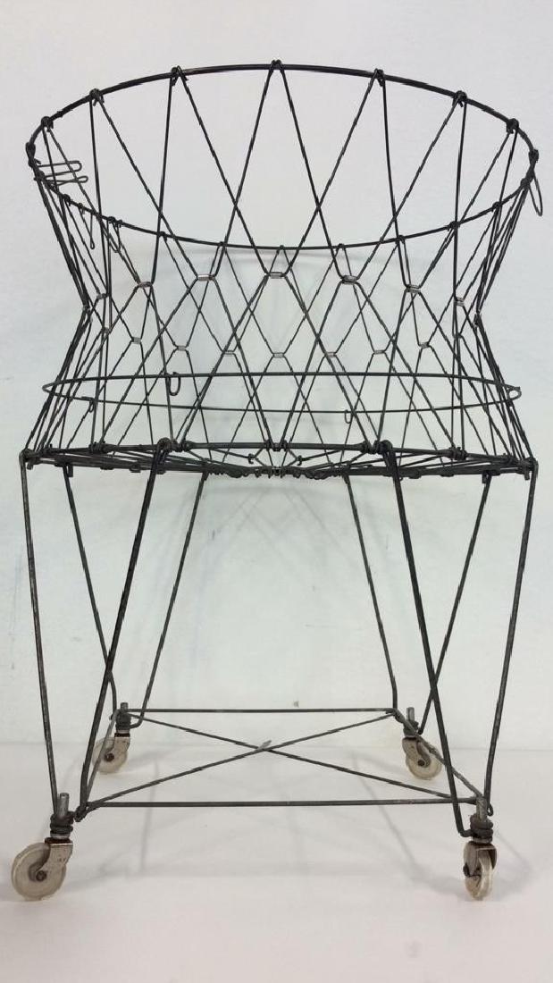 Midcentury Industrial Laundry Basket c1960s