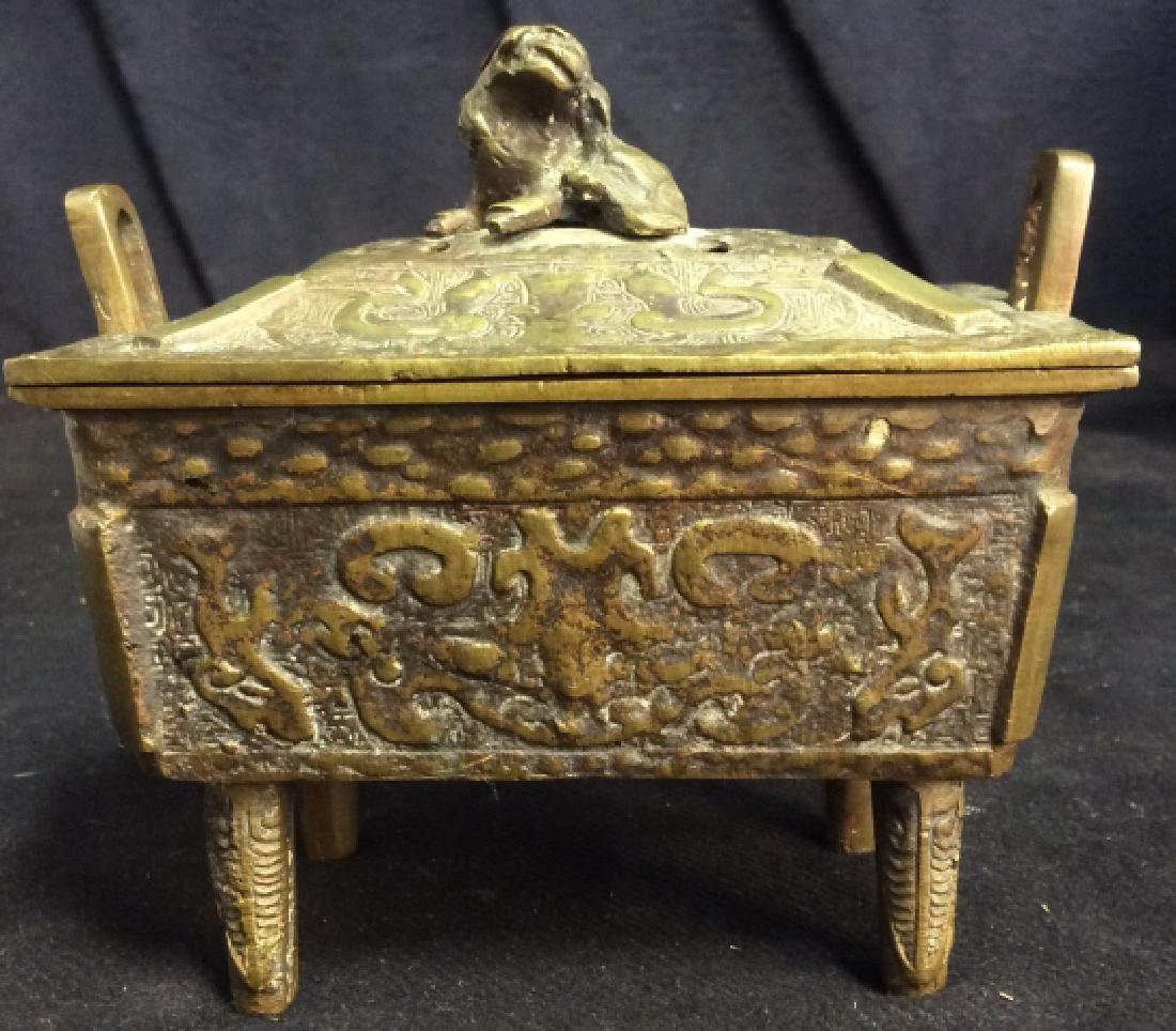 Antique Chinese Brass Incense Burner Censer (1 of 9)