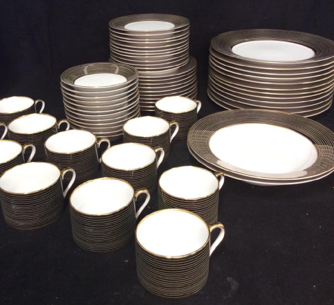 Set62 FITZ&FLOYD Les Bandes Platinées Dishes (1 of 7)