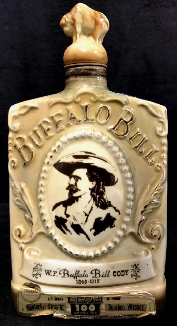 JIM BEAM BUFFALO BILL Handcrafted Decanter (1 of 10)