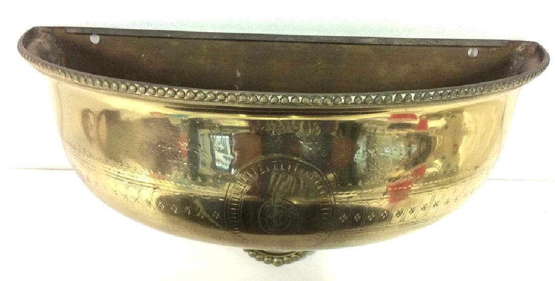 Pair Brass Planter Sconces (1 of 8)