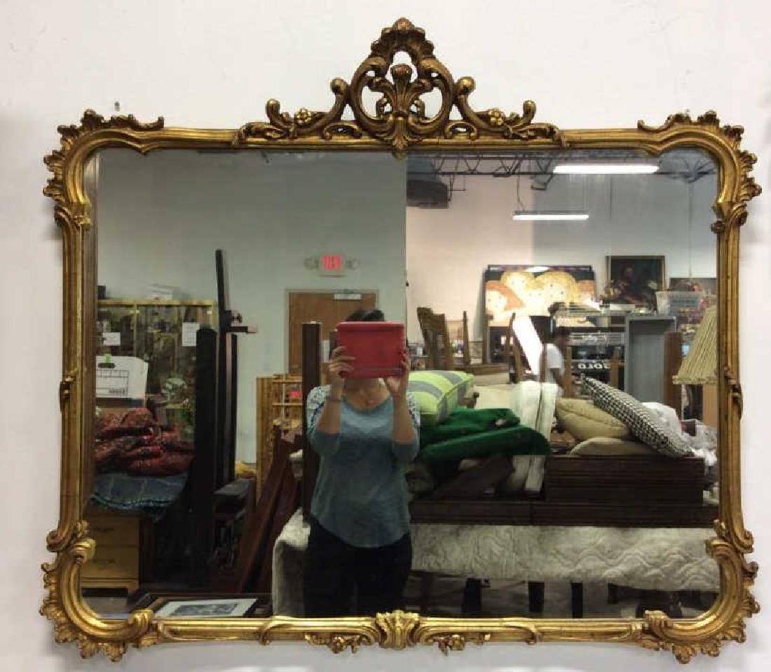Vintage Carved Woods Gilt Frame Wall Mirror (1 of 8)