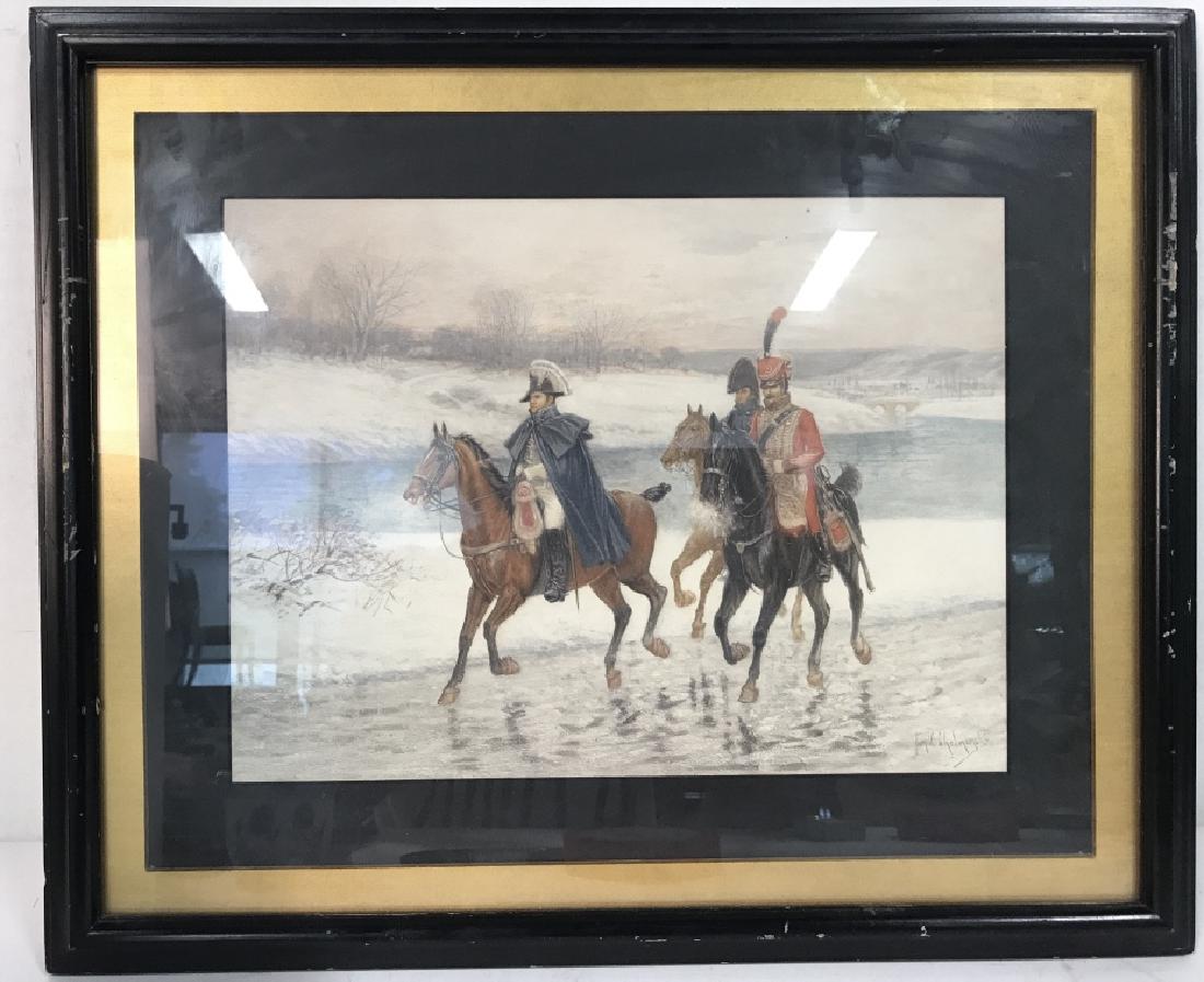 Soldiers On Horses Signed Print Artwork (1 of 8)