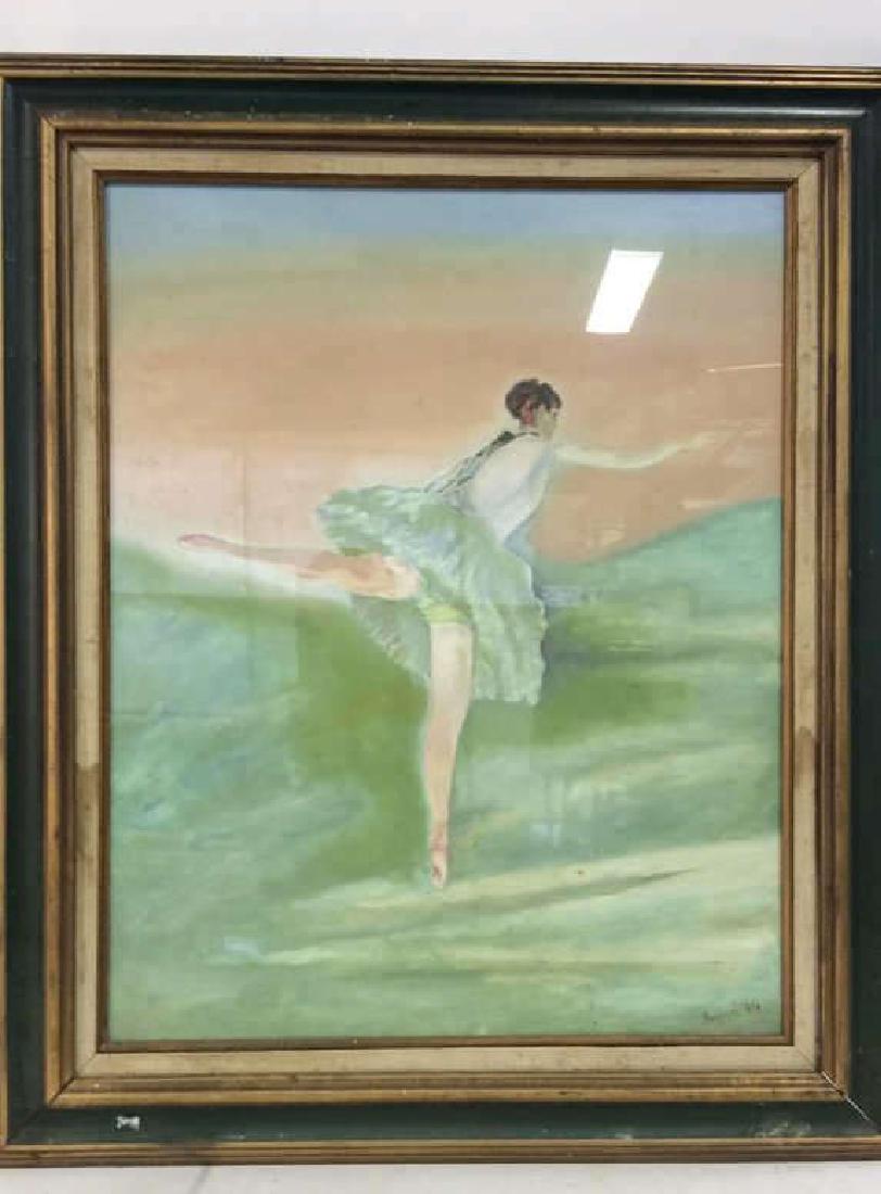 Beuigini Signed Framed Ballerina Painting (1 of 8)