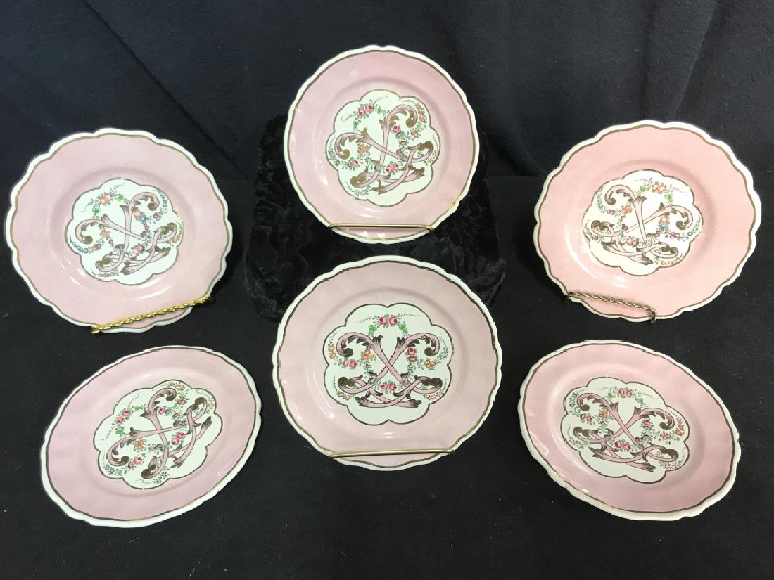 Lot 6 French Hand Painted Porcelain Dishes (1 of 8)