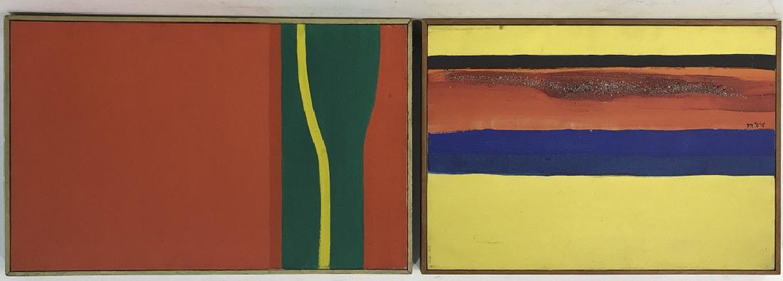 Lot 2 Contemporary Paintings On Canvas (1 of 8)